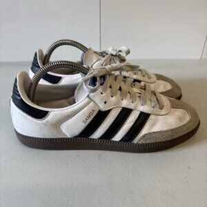 Adidas Mens Samba Classic 772109 White Soccer Shoes Sneakers Size 10